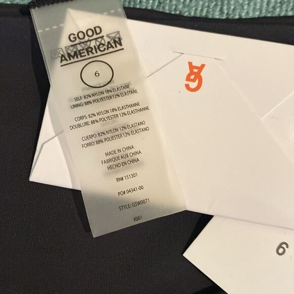 Good American Black 10 Ways To Wear Black Bikini Bottom Size 6/3XL - Picture 4 of 6